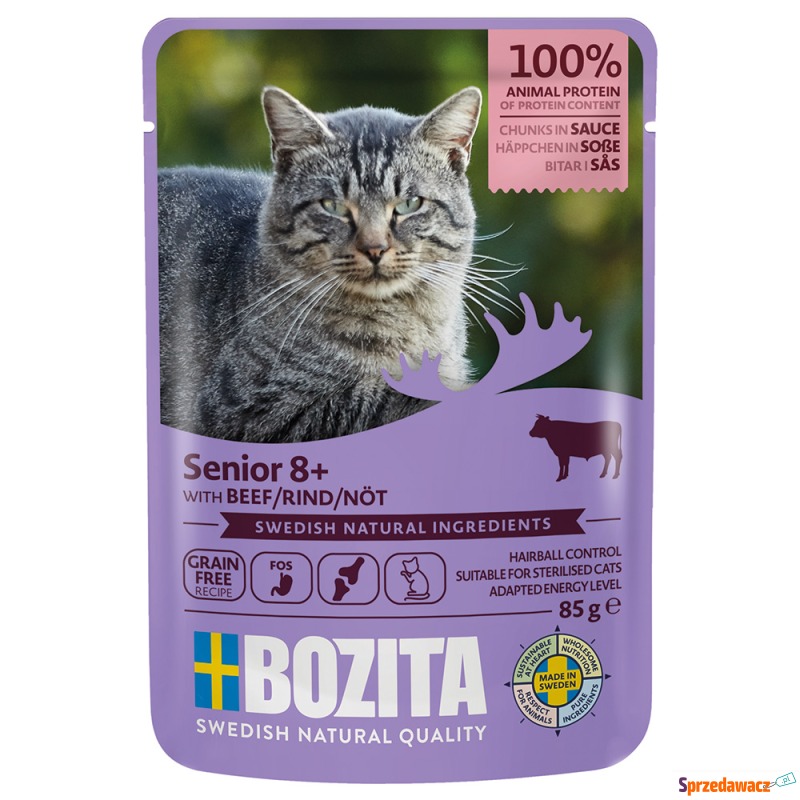 Bozita Senior, kawałki w sosie, 12 x 85 g - W... - Karmy dla kotów - Elbląg