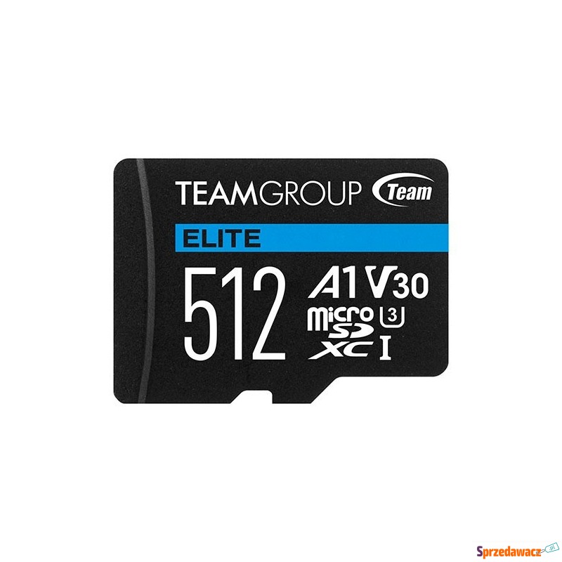TEAMGROUP Elite 512GB microSDXC A1 V30 + Adapter - Karty pamięci, czytniki,... - Zielona Góra