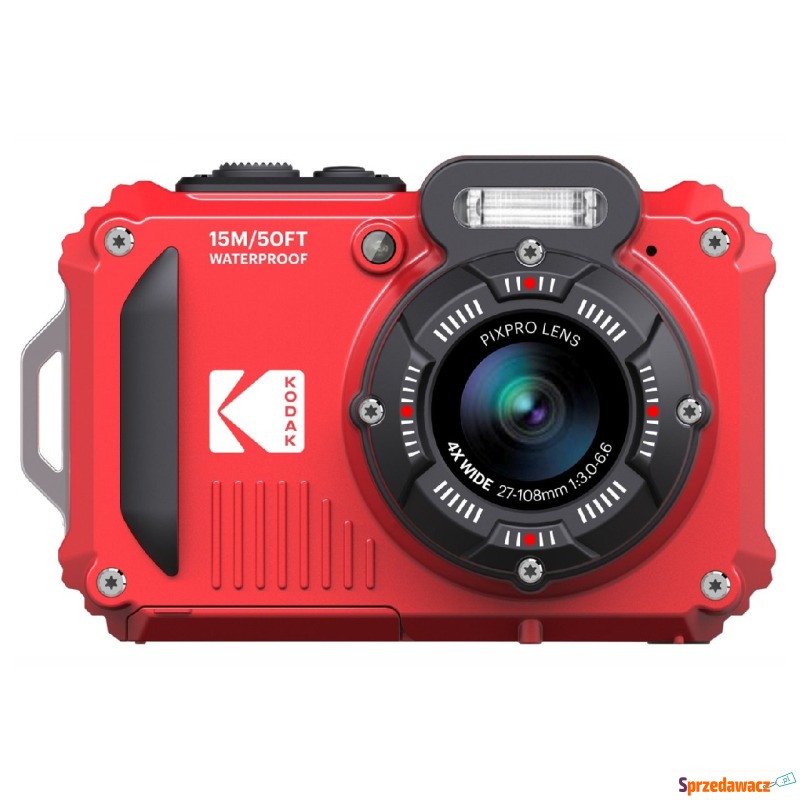 Kompakt Kodak WPZ2 waterproof czerwony - Aparaty cyfrowe - Szczecinek