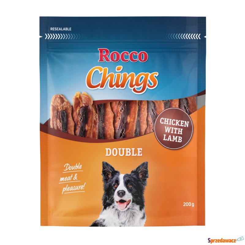 Rocco Chings Double mięsne paski do żucia - K... - Przysmaki dla psów - Łódź