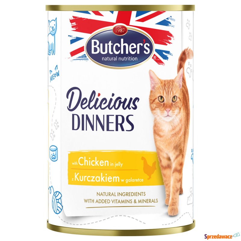 Butcher's Delicious Dinners, 24 x 400 g - Z k... - Karmy dla kotów - Opole