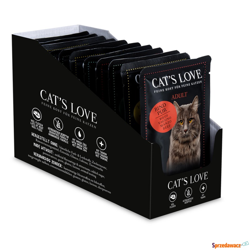 Cat's Love, 12 x 85 g - Pakiet mieszany - Karmy dla kotów - Sieradz