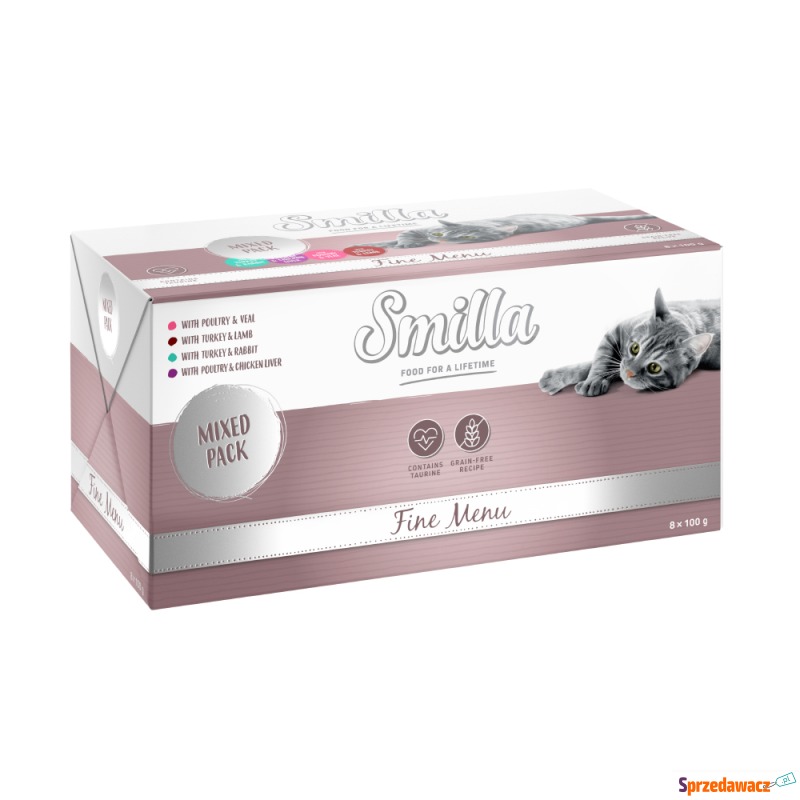 Pakiet Smilla Fine Menu, 24 x 100 g - Pakiet mieszany - Karmy dla kotów - Jelenia Góra