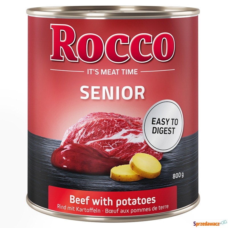 Rocco Senior, 6 x 800 g - Wołowina z ziemniakami - Karmy dla psów - Bytom
