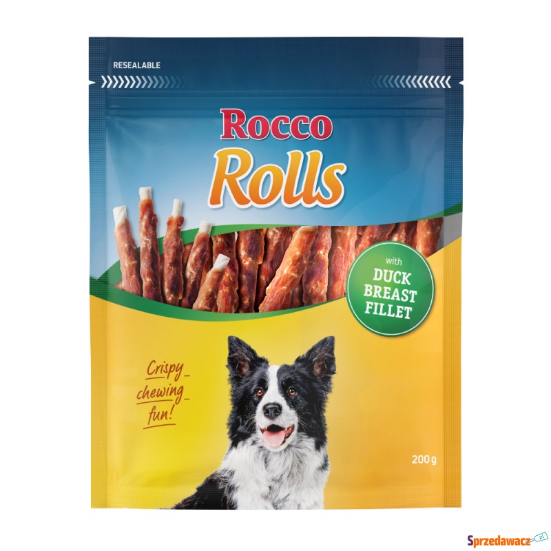 Rocco Rolls pałeczki do żucia - Kaczka, 200 g - Przysmaki dla psów - Katowice