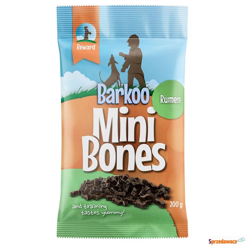 Barkoo Mini Bones półwilgotne, 200 g - Ze żwaczami - Przysmaki dla psów - Inowrocław