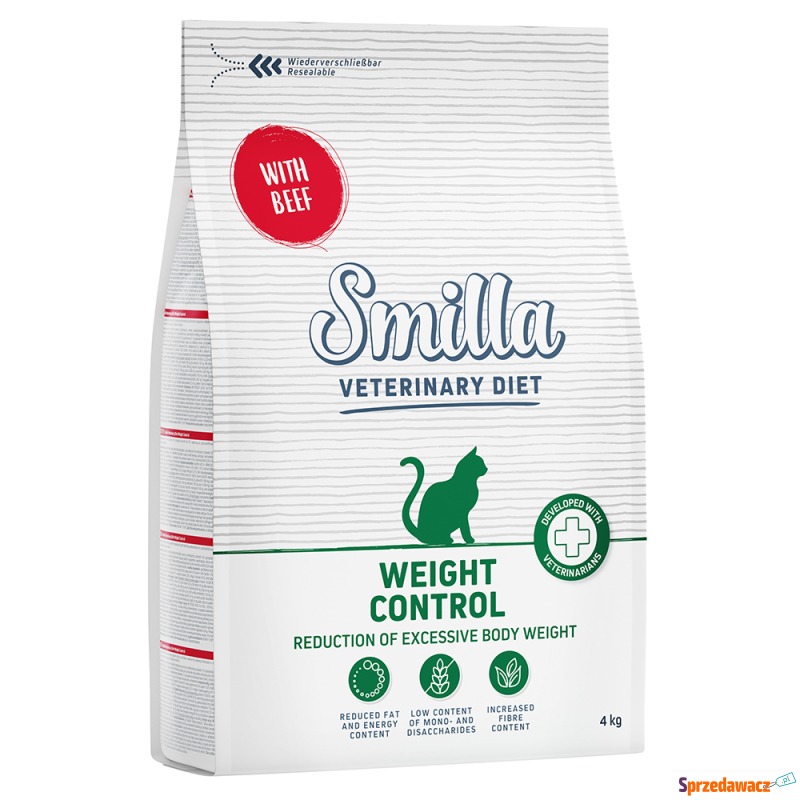 Smilla Veterinary Diet Weight Control, wołowina... - Karmy dla kotów - Bytom