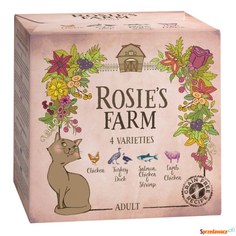 Pakiet próbny Rosie's Farm Adult, 4 x 100 g -... - Karmy dla kotów - Bydgoszcz
