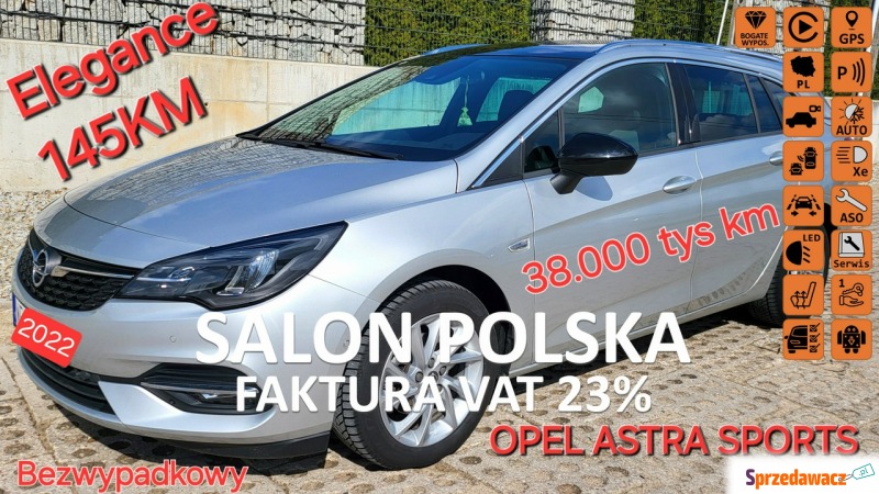 Opel Astra 2022,  1.2 benzyna - Na sprzedaż za 54 471 zł - Białystok