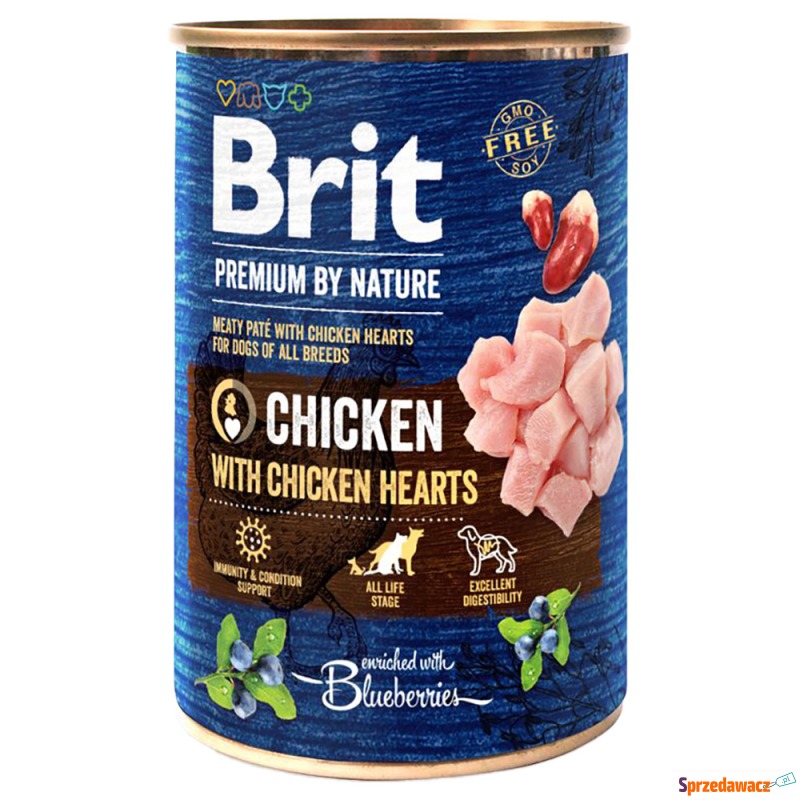 Brit Premium by Nature, 6 x 400 g - Kurczak z... - Karmy dla psów - Legnica
