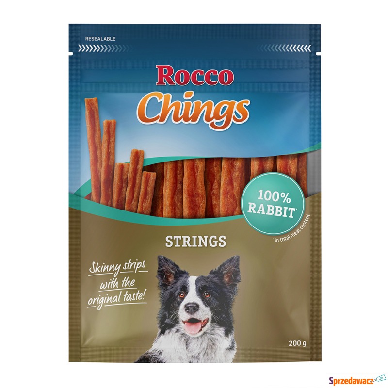 Rocco Chings Strings - Królik, 200 g - Przysmaki dla psów - Dąbrowa Górnicza