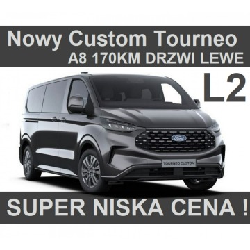 Ford Tourneo Custom - Nowy Titanium A8 170KM 8-osob. Pakiet mobilne biuro Niska Cena 3073zł