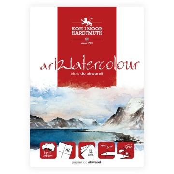 KIN BLOK AKWARELOWY ARTWATERCOLOUR A6 12  ARK. 300 G.