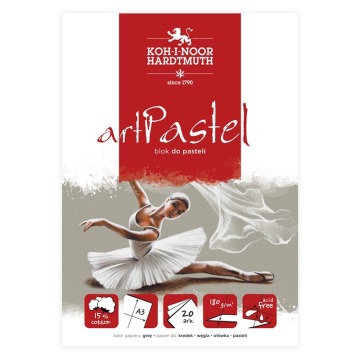 KIN BLOK DO PASTELI  ARTPASTEL GREY  A3 20 ARK. 180 G.