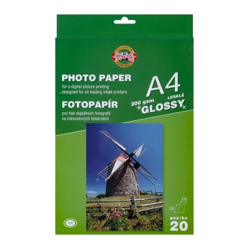 KIN PAPIER FOTO A4 20 ARK. 9757L200  GLOSS 200 G.