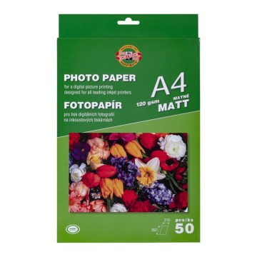 KIN PAPIER FOTO A4 50 ARK. 9757M120  MATT  120 G.