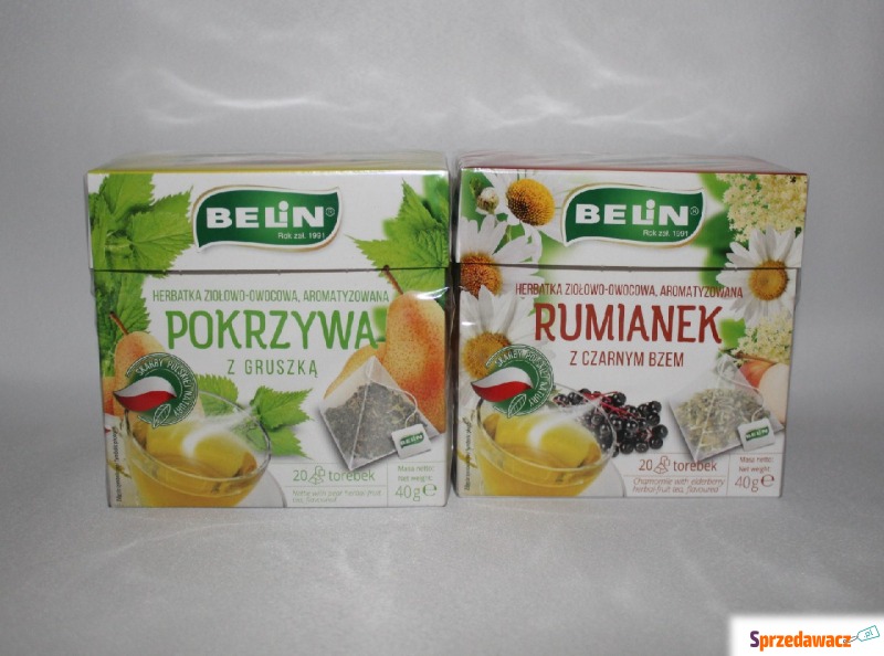 Belin herbata ziołowa owocowa rumianek i czarny... - Herbata, Yerba Mate - Konin