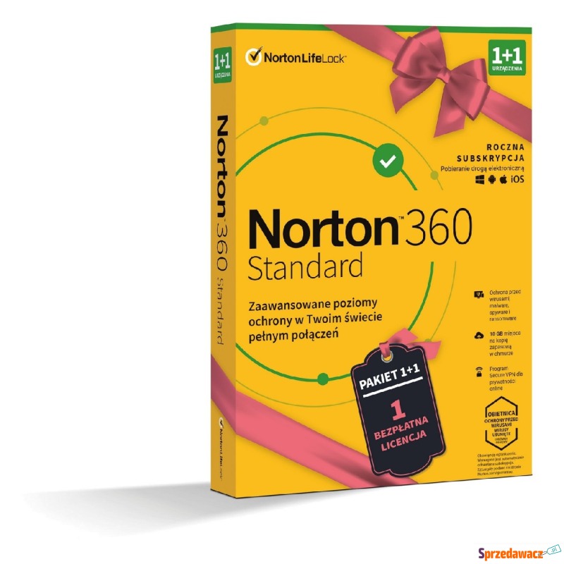 Norton 360 Standard BOX PL 1 + 1 - device - l... - Bezpieczeństwo - Konin