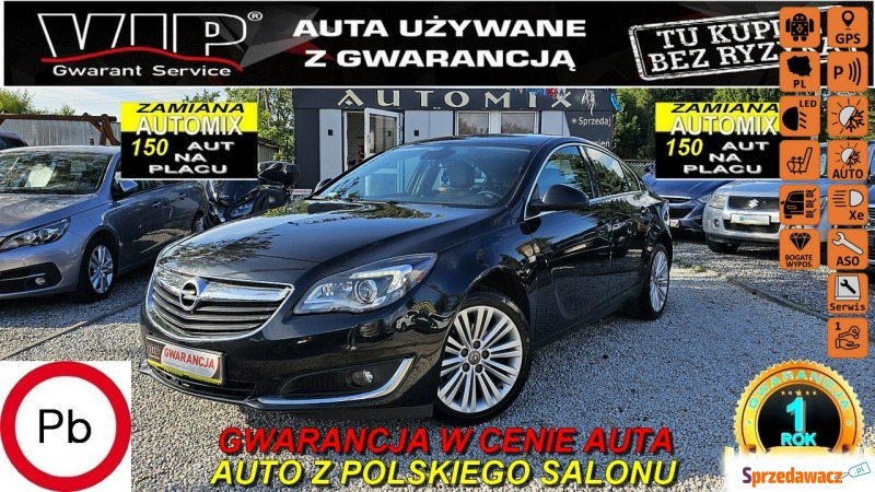 Opel Insignia  Sedan/Limuzyna 2016,  1.6 benzyna - Na sprzedaż za 46 800 zł - Świdnica