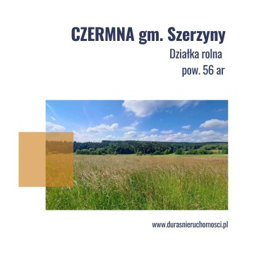 Czermna gm. Szerzyny działka 56 ar