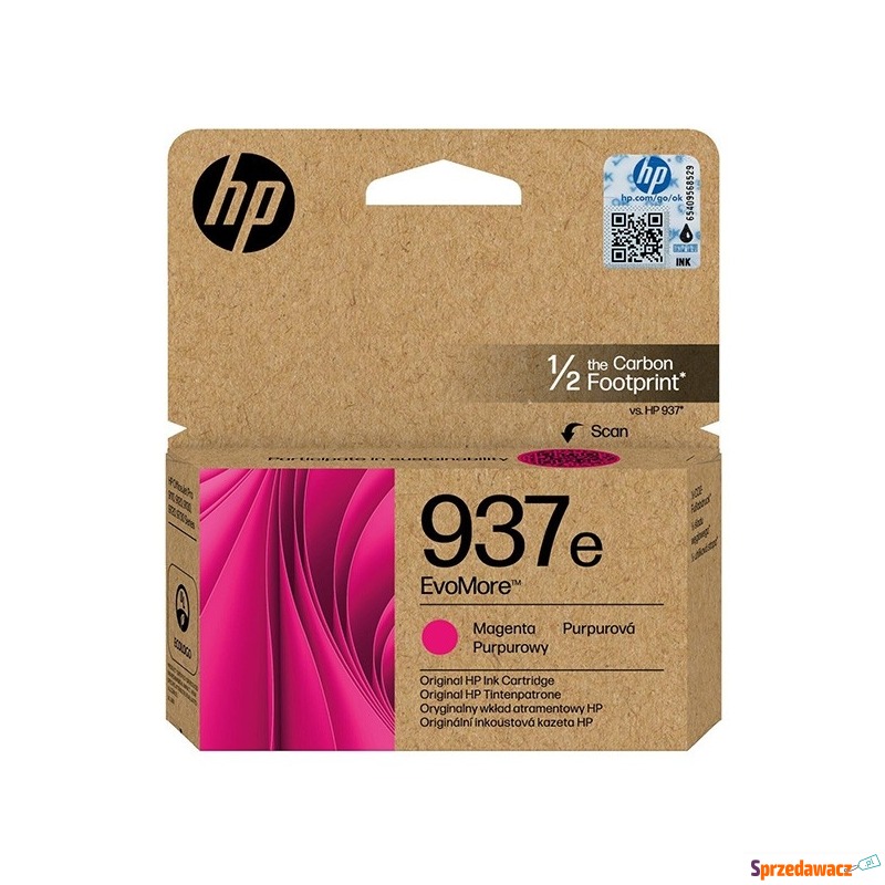 HP oryginalny ink EvoMore 4S6W7NE, HP 937e, m... - Tusze, tonery - Głogów