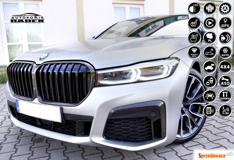 BMW Seria 7  Sedan/Limuzyna 2019,  3.0 diesel - Na sprzedaż za 259 900 zł - Świebodzin