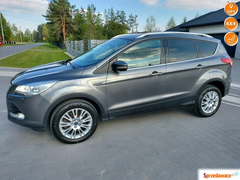 Ford Kuga - 4x4 ledy navi manual bez rdzy - Samochody osobowe - Drelów