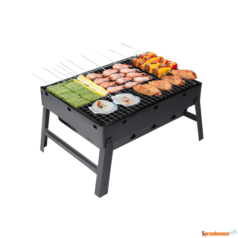 Mini grill wĘglowy turystyczny przenoŚny walizka... - Tostery, opiekacze, grille - Pruszków