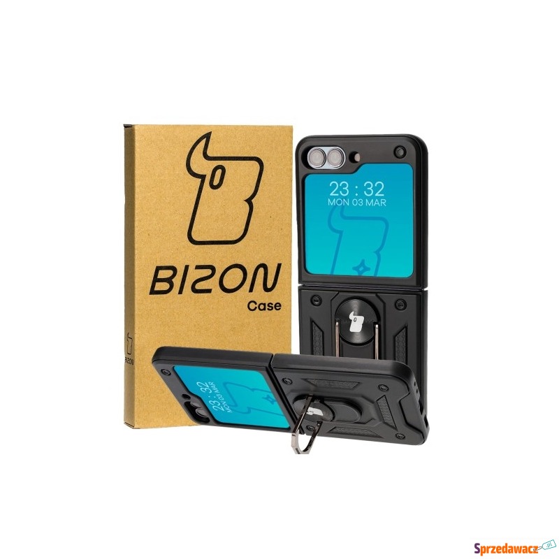 Etui Bizon Case Shield Ring do Galaxy Z Flip5,... - Etui na telefon - Radom