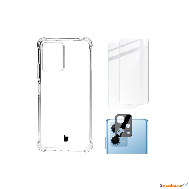 Etui + 2x szkło + obiektyw Bizon Case Clear Pack... - Etui na telefon - Nowy Sącz