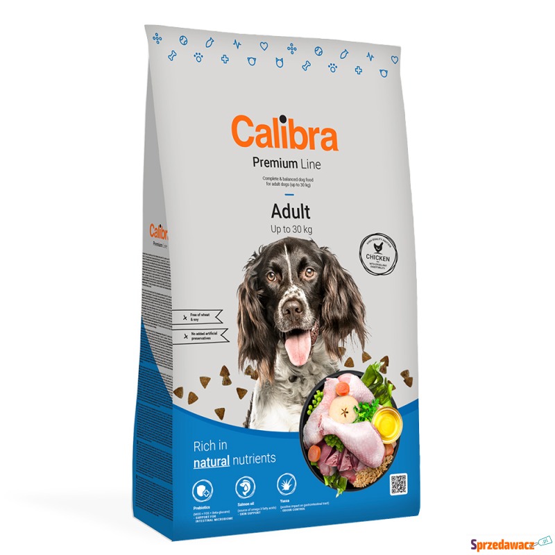 Calibra Dog Premium Line Adult Kurczak - 12 kg - Karmy dla psów - Inowrocław