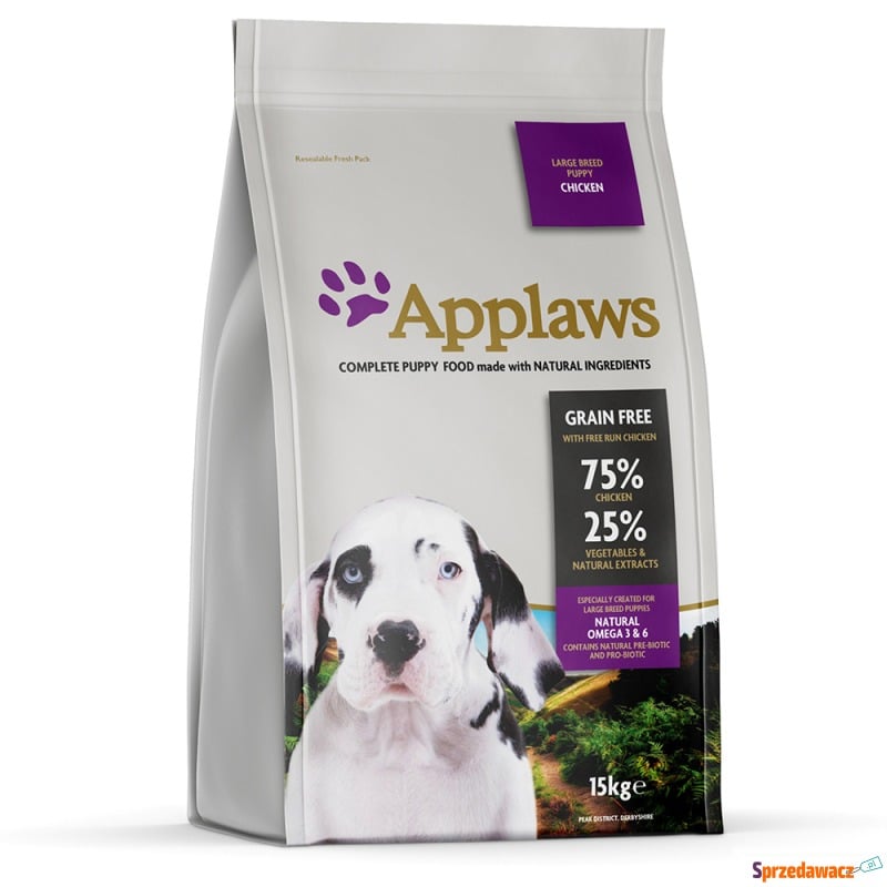 Applaws Puppy dla dużych ras, kurczak - 15 kg - Karmy dla psów - Rzeszów