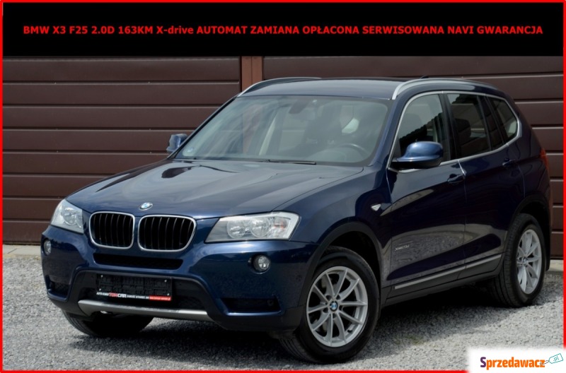 BMW X3  SUV 2012,  2.0 diesel - Na sprzedaż za 59 900 zł - Zamość