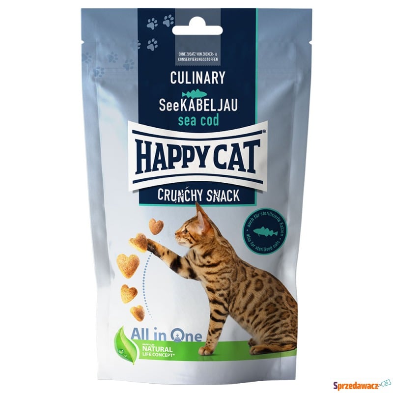 Happy Cat Culinary Crunchy Snack, dorsz - 70 g - Przysmaki dla kotów - Białystok