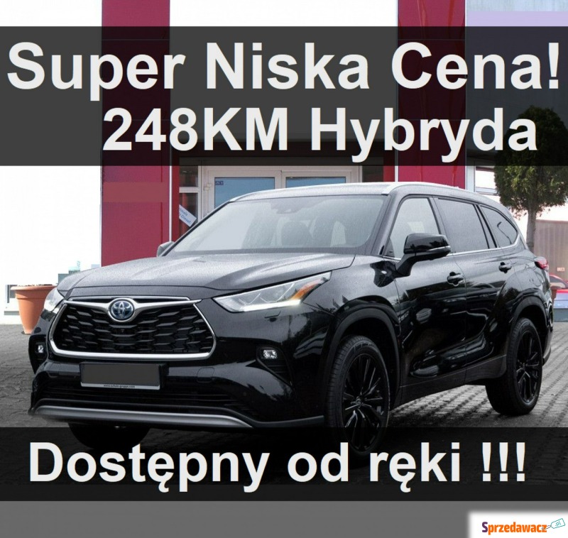 Toyota Highlander  SUV 2023,  2.5 hybryda - Na sprzedaż za 252 213 zł - Szczecinek