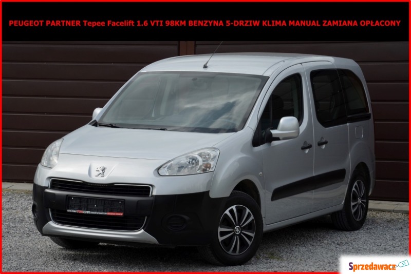 Peugeot Partner  Minivan/Van 2012,  1.6 benzyna - Na sprzedaż za 26 900 zł - Zamość