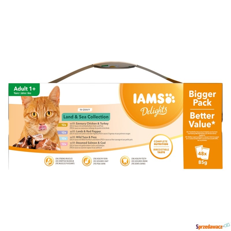 IAMS Adult Delights - Pakiet mieszany w sosie,... - Karmy dla kotów - Rzeszów