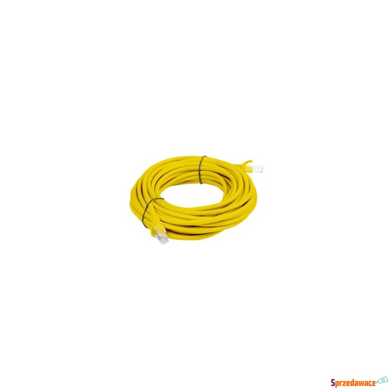 Patch cord Lanberg UTP kat.5e 5m żółty - Kable pozostałe - Chocianowice