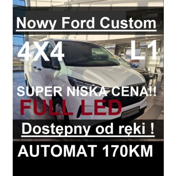 4X4 Nowy Ford Custom 170KM Full Led Dostępny od ręki Super Cena 2212zł