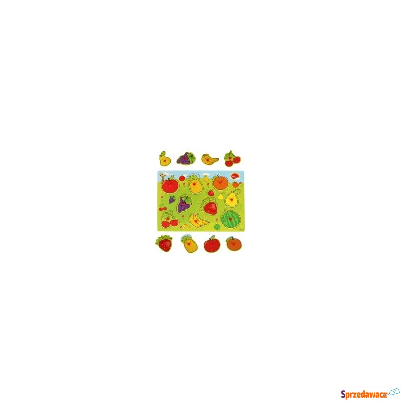  Puzzle drewniane układanka dopasuj kształty owoce - Puzzle - Gniezno