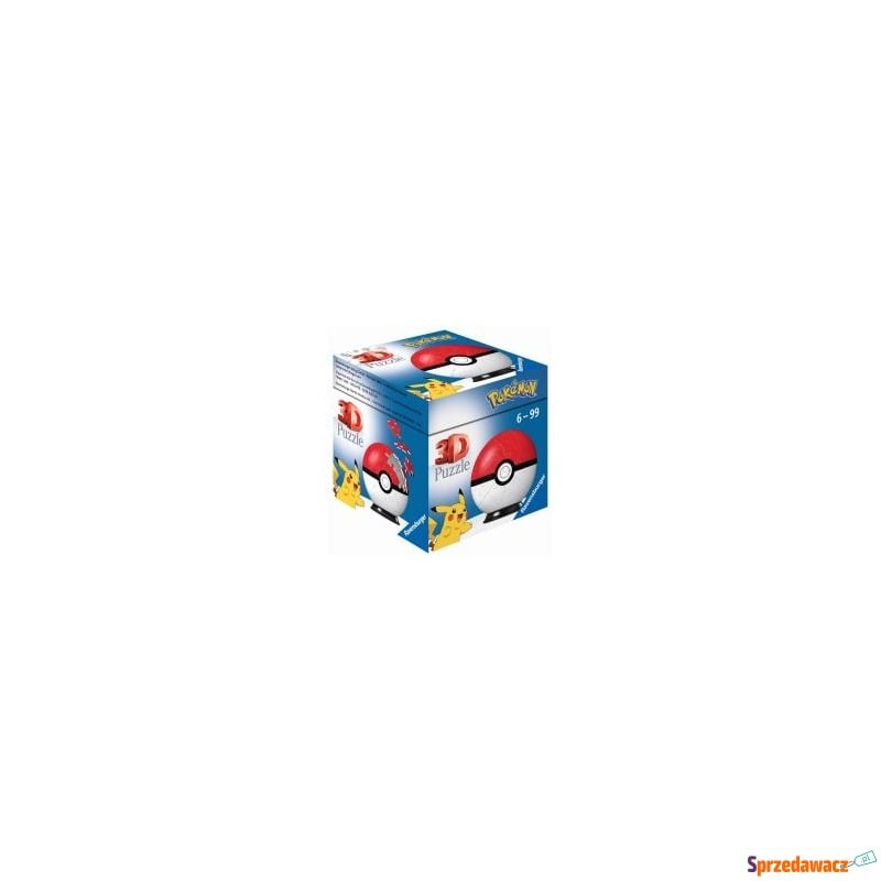  Puzzle 3D 54 el. Pokemon. Pokeball Ravensburger - Puzzle - Konin