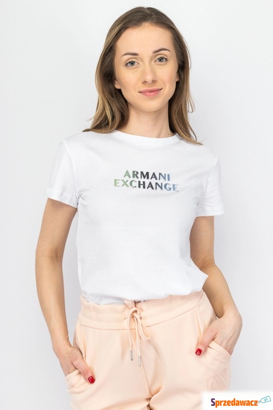 
T-shirt damski Armani Exchange 3DYT14 YJDGZ biały - Bluzki, koszule - Szczecinek