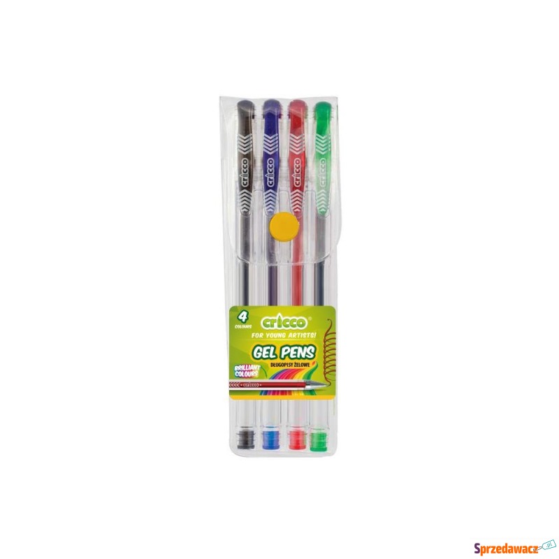 Długopis żelowy Cricco komplet 4 kolory - Długopisy - Rzeszów