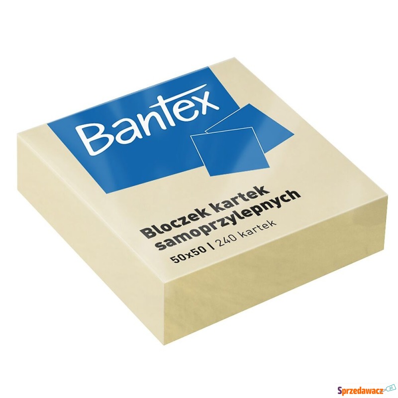 Notes samoprzylepny 50x50 żółty 240 kartek bantex - Karteczki i kostki - Będzin
