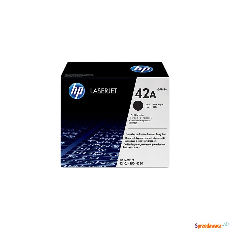 Toner Oryginalny HP 42A (Q5942A) (Czarny) - D... - Tusze, tonery - Ostrołęka