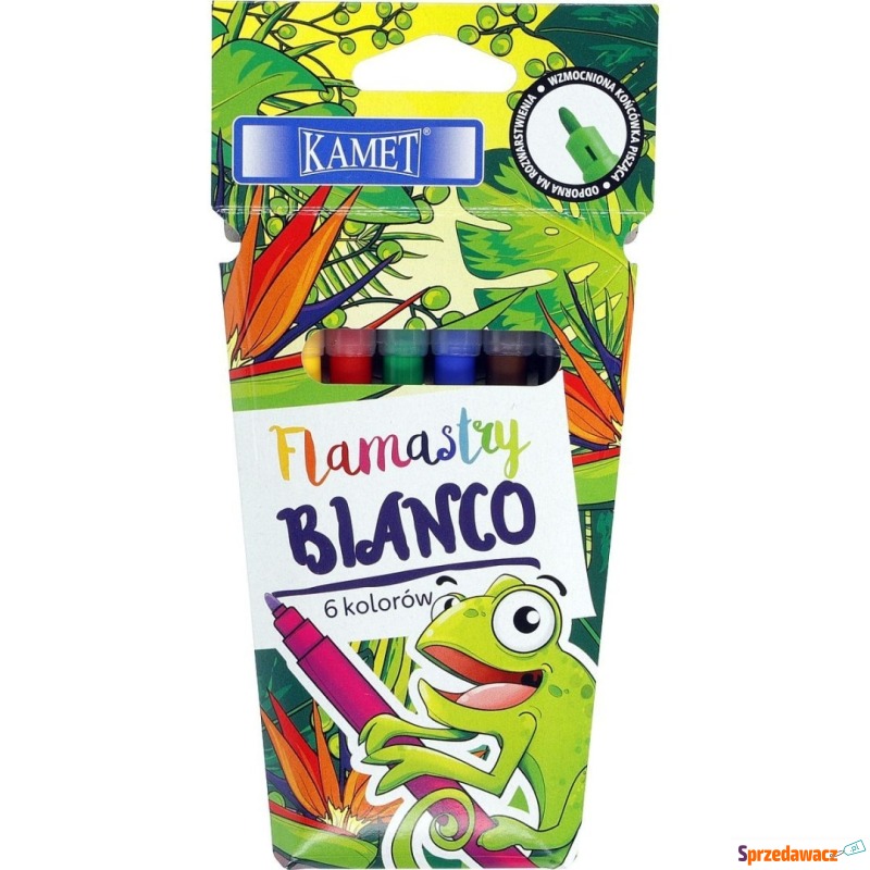 Flamaster Kamet Bianco 6 kolorów - Artykuły papiernicze... - Wodzisław Śląski