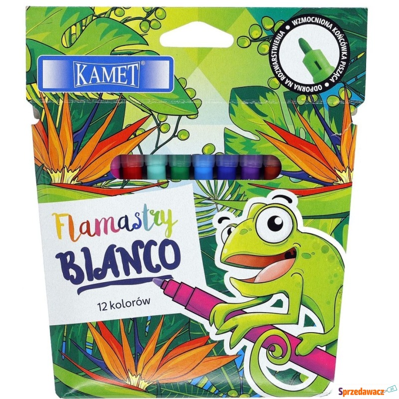 Flamaster Kamet Bianco 12 kolorów - Artykuły papiernicze... - Chełm