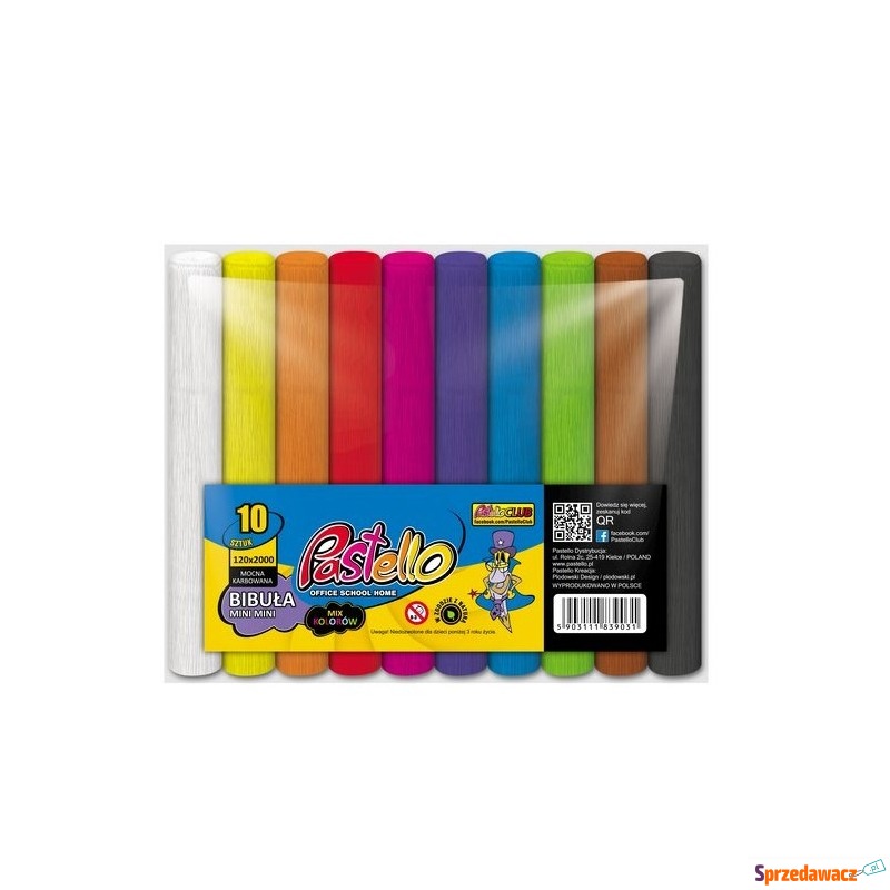 Bibuła mini mini mix classic 10 kolorów 9031 - Artykuły papiernicze... - Bytom