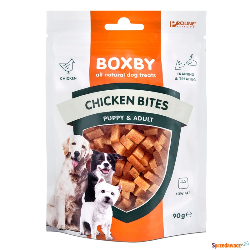 Boxby Chicken Bites Kurczak i ryba - 3 x 90 g - Przysmaki dla psów - Lublin
