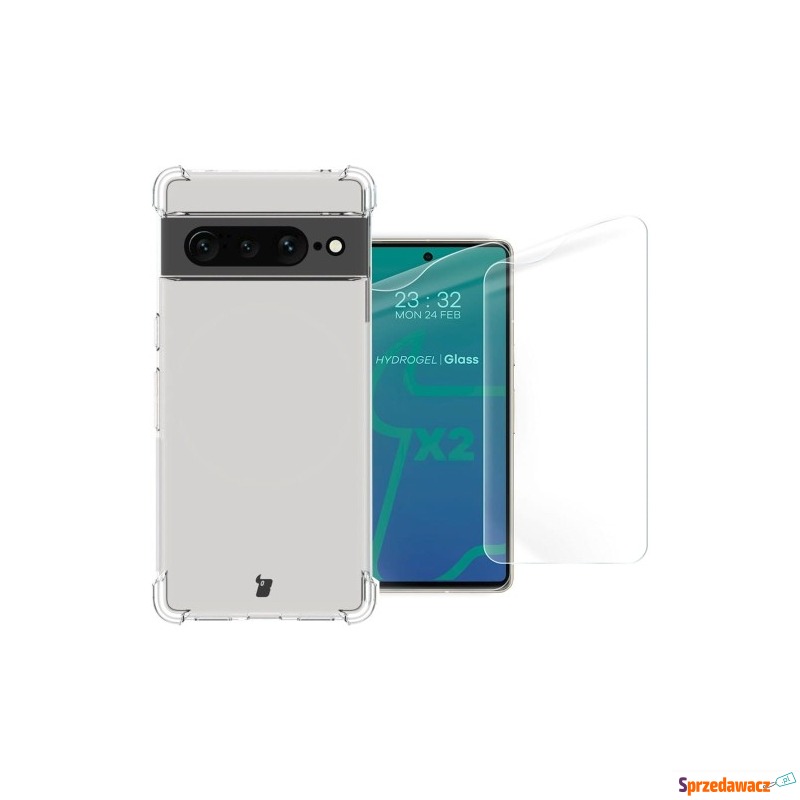 Etui + 2x folia Bizon Case Clear Pack do Google... - Etui na telefon - Ełk